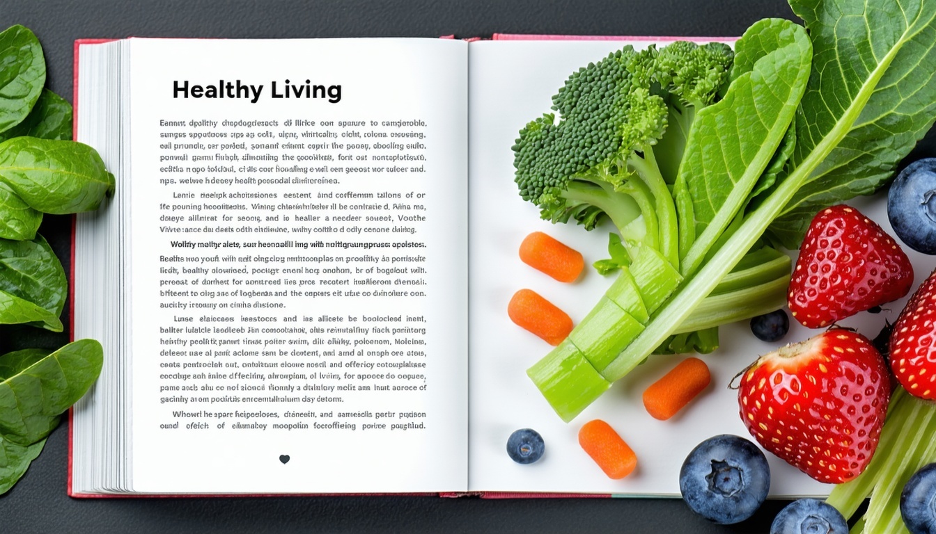 Newsletter design for healthy living tips